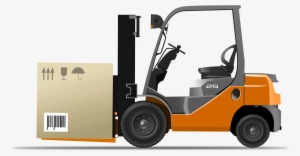 This Free Icons Png Design Of Orange Forklift Loader #2080513