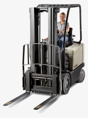 Operator Navigating On Sit Down Counterbalance Forklift - Forklift Crown Price #2080853