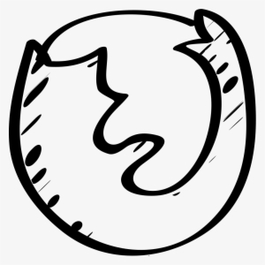 Firefox Sketched Logo Comments - Firefox Blanco Y Negro #2080898