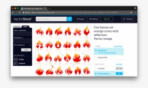 Vectorstock Is One Of Many Sites That Offers High-quality - Fire #2081409