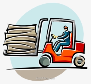 Forklift Operators Royalty Free Vector Clip Art Illustration - Empilhadeira Clipart #2081744