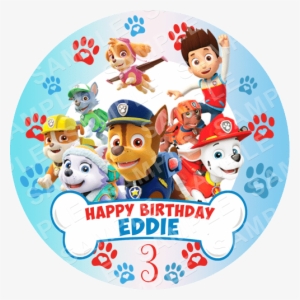 Paw Patrol - Paw Patrol Round Cake Topper #2082054