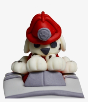 Marshall Paw Patrol Cake With Fire Truck And Train - Cake #2082059