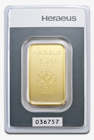 20g Gold Bullion - 20g Heraeus #2082319