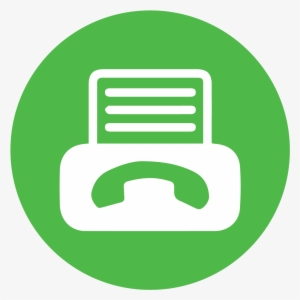 Fax Round Icon Png #2082851