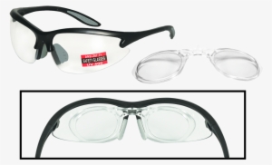 Adaptable Clear Rx-able Safety Glass - Ssp Asair5 Adaptables Ir5 Clear Lens Safety Glass, #2082897