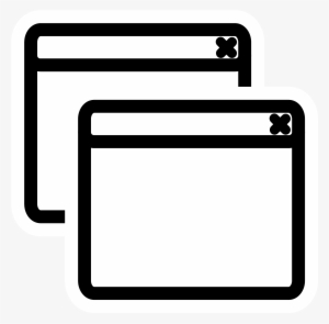 This Free Icons Png Design Of Mono Window List #2083309