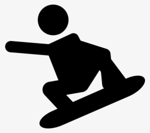 Extreme Snowboard Silhouette Png - Icono De Deportes Extremos #2083629