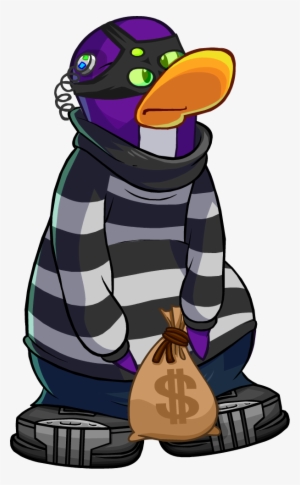 Agent Unknown Design - Club Penguin Robber Png #2084748