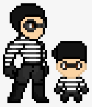 Robber Sprite - Pixel Art Superheroes Flash #2084864