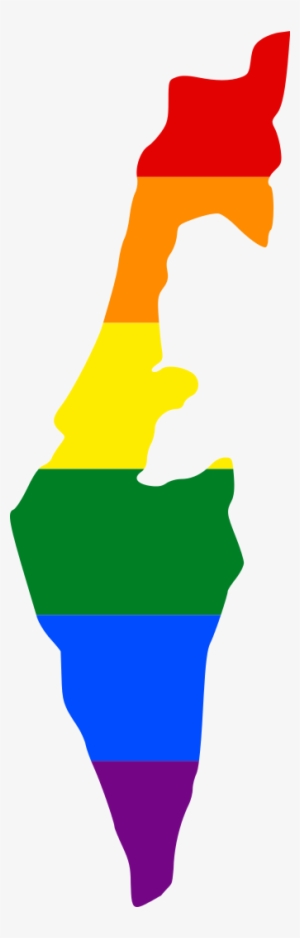 Lgbt Flag Map Of Israel - Israel Lgbt Map #2085151