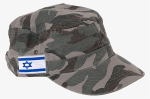 Military Style Hat With Israel Flag - Hat #2085223