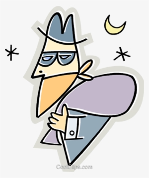 Cartoon Robber Royalty Free Vector Clip Art Illustration - Plagiarism #2085335