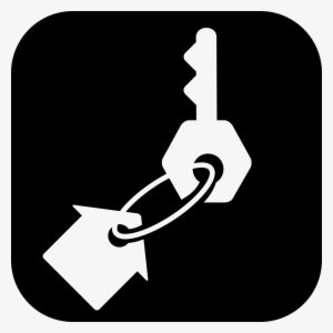 House Key Square Button Comments - Keys White Icon Png #2086391