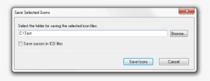 Selecting Saving Folder For Ico Library In Iconsextract - Vaio Smart Network #2086605