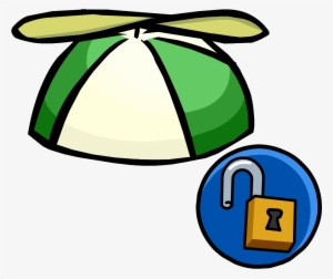 Green Propellor Cap Unlockable Icon - Club Penguin Hats #2086949