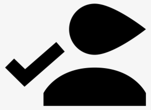 Checked User Female Icon - Graphic Design #2087317