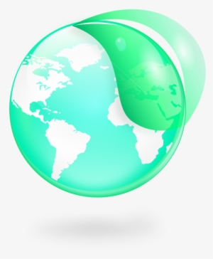 Environmental / Eco Globe & Leaf Icon Png Clip Arts #2087467
