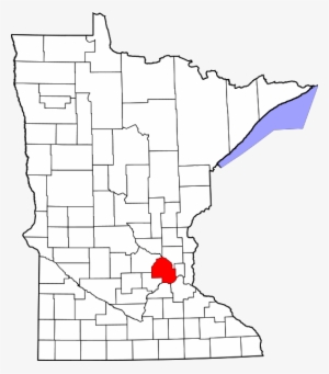 Map Of Minnesota Highlighting Hennepin County - Dakota County Mn Map #2088707