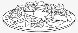 Clipart Info - Salad Clipart Black And White #2088792