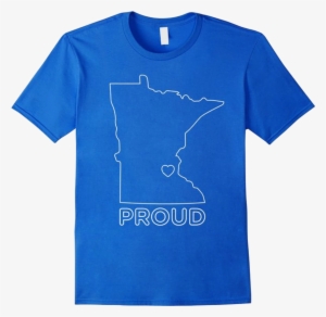 Minnesota Proud Outline - Plain Blue T Shirt #2088877