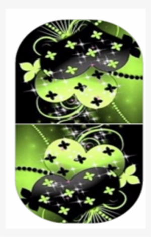 Jamberry Nails - Green Hearts #2090327