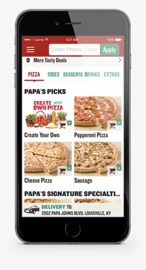 Iphone Image - Papa John's Cell Phone #2091577