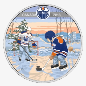 Pure Silver Coloured Coin - Edmonton Oilers #2092882