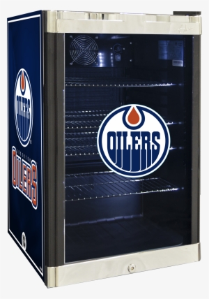 Nhl Refrigerated Beverage Center - Edmonton Oilers Nhl Car Flag #2093529