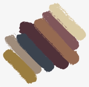 Seven Paint Swipes, Representing The Colors Of The - Paint #2094711