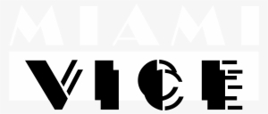 Miami Vice Logo Black And White - Miami Vice Logo Png #2095240