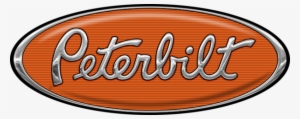 Orange And Chrome Peterbilt Hood Logo Skins - Emblem #2097547