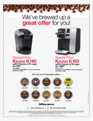 Office Depot Keurig Offer January March - Keurig B150p K-cup Brewing System #2098059