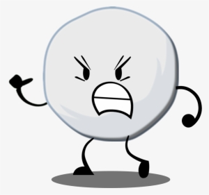 Snowball With Shadow - Bfdi Characters Snowball #2098329