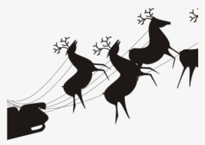 Santa Claus Clipart Flying - Santa Claus In Sleigh Png #2098411