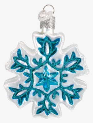 Snowflake Design C Glass Christmas Ornament By Old #2099041