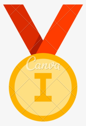 Png Black And White Olympic Gold Icons By - Medal Icon Color #2099287