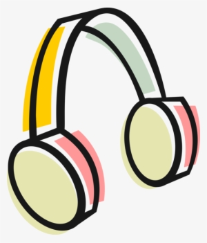 Vector Illustration Of Listening Device Headphones #2099613