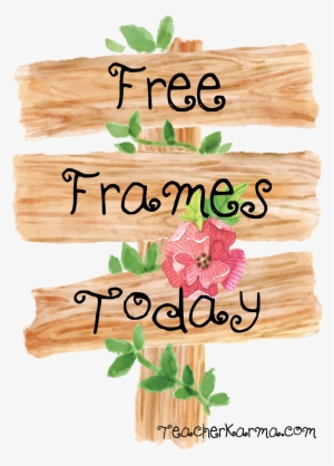 16 Free Wooden Sign Flower Frames Today - Wooden Sign Flowers Clipart #210132