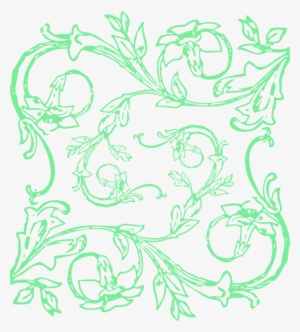 How To Set Use Green Floral Vines Clipart #210319
