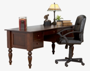 Shaker Executive Turned Leg Writing Desk - Png Transparent Executive Desk #210773