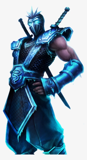 Frozen Shen Skin Lol Splashart Png Image - League Of Legends Shen Png #211687