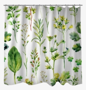 Watercolor Meadow Weeds And Herbs Seamless Pattern - Wallpaper #212096
