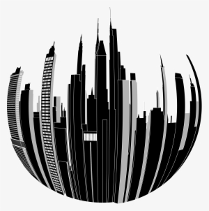This Free Icons Png Design Of Distorted City Skyline #212342