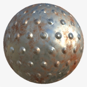 Rust Metal With Dots Texture - Metal #212383