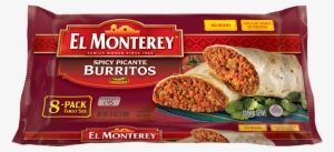 8pk Spicy Picante Burritos - El Monterey Burrito Spicy #212516