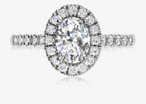 Oval Angel Halo - Engagement Ring #212863