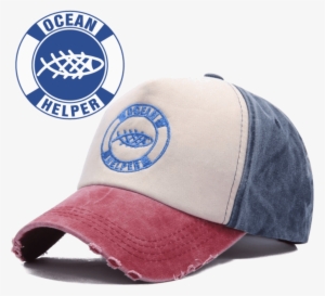 Ocean Helper "worn Look" Baseball Cap - Save The Ocean Cap #213322