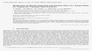 Reduction Of Sheath Potential And Particle Flux At - Country #213542