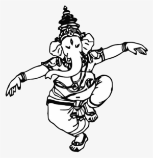 Ganesha - Drawing Of Dancing Ganesha #213868
